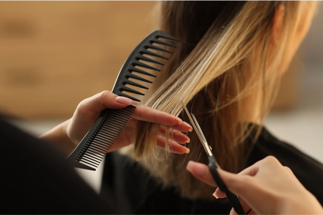 Woman haircut